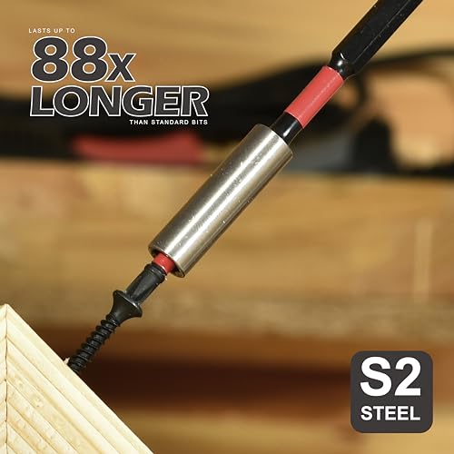 GEINXURN Anti-Slip Hex Impact Tough Magnetic Screwdriver Bits Set 2 in. PH1/PH2/PH3 Insert Driver Bits,40Pack 1/4 Inch Hex Shank Phillips Cross Screwdriver Bits Set with 1Pcs Impact Bit Holder - size: 41pcs-2“
