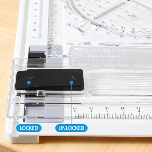 Zonon A4 Portable Drawing Board, Multi-Function Metric Drafting Table Drafting Board with Clear Rule Parallel Motion and Angle Adjustable Measuring System - size: A4