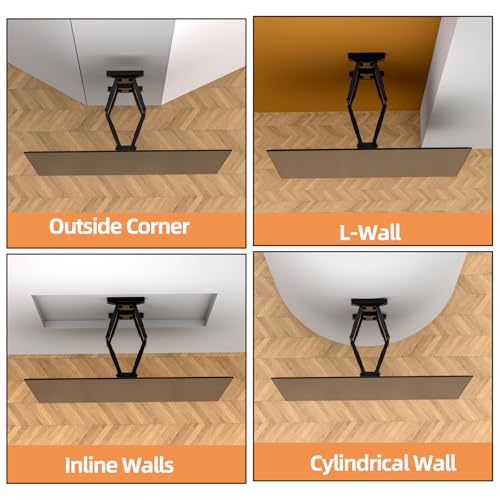 Portrait TV Mount for 32-65 inch, Vertical TV Mount ±90° Rotating - size: 32-65 Inch