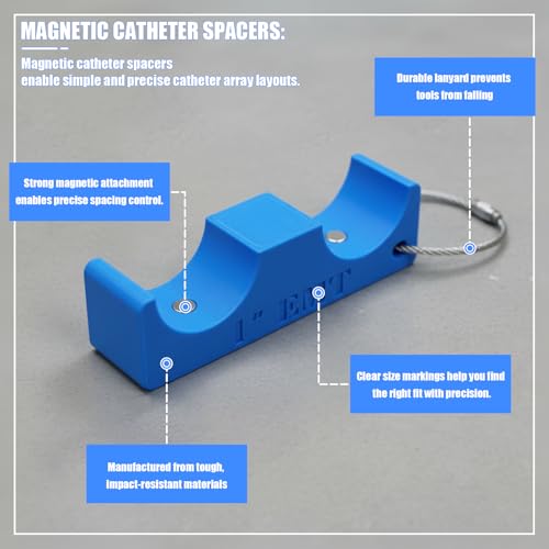 Electrician’s Magnetic Conduit Spacer 4 Set Professional EMT Pipe Spacing Tool Kit (3/4", 1", 1"to3/4", 1 1/4") Strong magnetic electrical spacers,indispensable tool in an electrician's toolbox