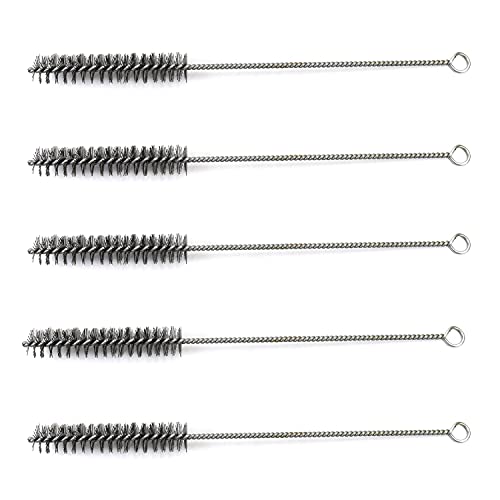 Wire Tube Brushes, Stainless Steel, 0.8-inch Diameter, 12-inch Long,10pcs - color: 5pcs, size: 2cm