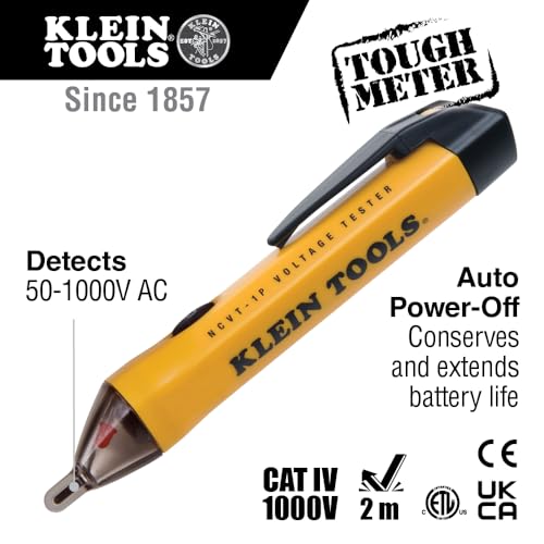 Klein Tools 80025 Outlet Tester Kit with GFCI Tester and Non-Contact Voltage Test Pen, 2-Piece - size: 2-Piece Tester Kit