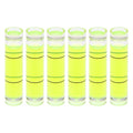 HARFINGTON 6pcs Small Cylindrical Bubble Level Vials 8x35mm PMMA Mini Horizontal Bubble Spirit Level Measuring Layout Tools for RV TV Picture Frame Hanging Tool Leveler - size: 8x35mm