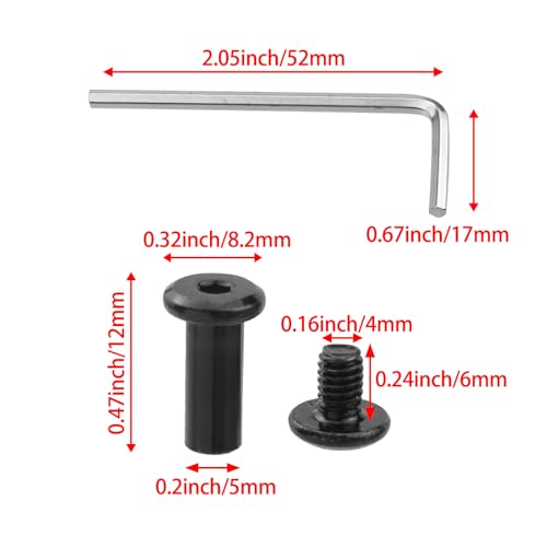 20 Sets M4 x 12mm Screw & Bolt Assortment Sets,Binding Post Screws - size: M4 x 12mm
