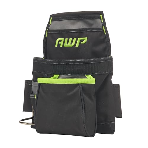 AWP Tool Pouch, Electrician Tool Pouch, Premium, Professional Multi-Pocket Organizer - size: 1 Pack, style: 9 Pocket Tool Pouch
