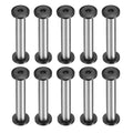 HARFINGTON 10pcs Knife Handle Screws 5 x 35mm M4 Torx Sink Head Stainless Steel Pocket Knife Pivot Pin Folding Knives Bolts Fasteners for Blade Fixing, Black/Silver - size: 5 x 35mm