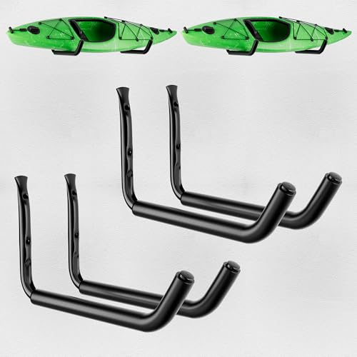 4 Pack Kayak Wall Mount Rack, 120 LBS Capacity