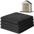 ToLanbbt Outdoor Storage Shed Floor Mat, 10 x 10 FT Waterproof Carport Mat, Washable Furniture Pad with Non Slip Backing for Dust, Oil, Protection, Storage Shed Not Included - size: 10 x10 FT