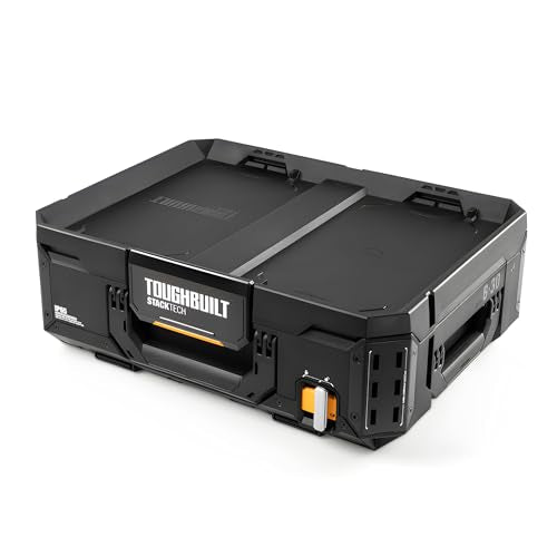 ToughBuilt StackTech 1 Drawer Tool Box, Stackable Organizer, 75 lb Capacity - size: Standard