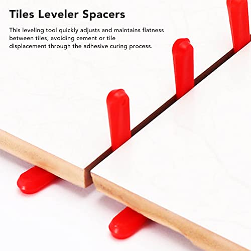 1000Pcs Tile Leveling System Wedges 0.2in PE Red Wear Tiles Leveler Spacers Tile Leveler Installation