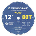 SawWorks 12" 80T ATB Circular Saw Blade Woodworking for Precision Finish - size: 12 In 80T