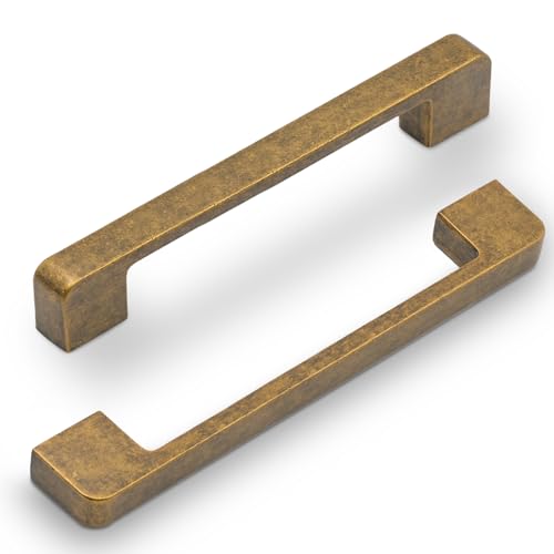 2328 10 Pack 6.3 Inch(160mm) Kitchen Cabinet Handles Antique Brass Cabinet Pulls Kitchen Cabinet Hardware Drawer Pulls for Cupboard Wardrobe - color: Antique Brass, size: 6.3"/160MM Hole Center