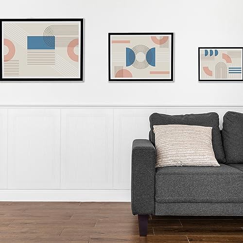 BARIEN (5 Sizes: 3"- 4"- 5"- 6"- 8") 6 inch Wood Furniture Legs - Square Sofa Legs, Couch Leg - Brown Mid-Century Modern Replacement Legs for Armchair Recliner Coffee Table Dresser (6" - Set 4) - size: 6"