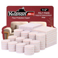 Yelanon Felt Furniture Pads for Hardwood Floors -80 Pcs Premium Felt Pads for Chair Legs, Floor Protectors for Furniture, Beige - size: 80 pcs Beige