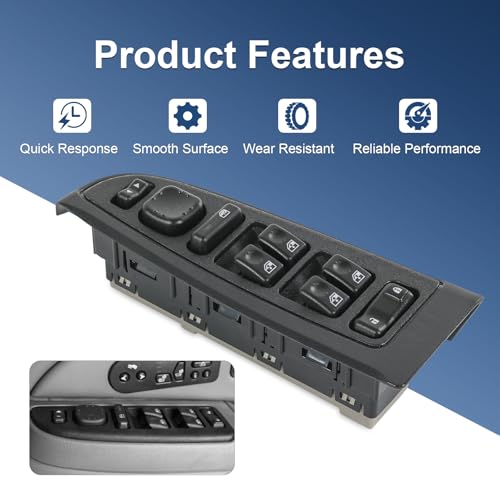 Master Power Window Switch Compatible with 2003-2007 Chevrolet GMC Cadillac - size: 15883319