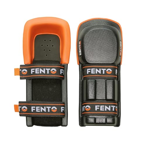 FENTO MAX | Extra Long Knee Pads for Men | Heavy duty Knee Protection with Adjustable Straps | Comfortable Knee Pads for Flooring, Constructions Works, Roofing, and Landscaping