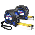 WORKPRO 16FT Tape Measure, 2 Pcs Heavy Duty Retractable Tape Measurement - color: Blue, size: 16FT