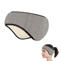 Agatige Sleep Ear Muffs, Soundproof Sleep Earmuff Headband Sleeping Noise Cancelling Ear Wrap Muffs Winter Women Sleep Mask - color: Grey