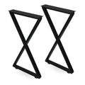 ALLCOS Metal Table Legs 30 inch Dining Table Legs Heavy Duty Desk Legs Metal Coffee Table Legs, Black, Set of 2 - size: 30 Inch