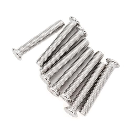 10pcs M6 x 45mm Rivet Countersunk Socket Cap Bolts Screws Connecting 304 Stainless Steel - size: 10pcs M6 x 45mm