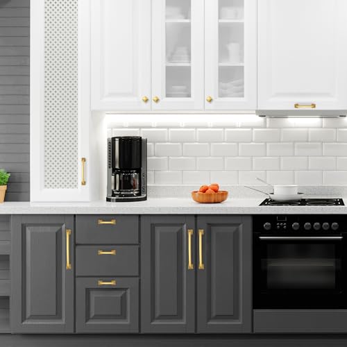 30 Pack Kitchen Cabinet Handles 3-3/4 Inch Hole Center Gold Cabinet Pulls - color: Gold, size: 3-3/4 Inch Hole Centers