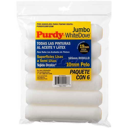 Purdy White Dove Dralon 3/8 in. x 6.5 in. W Mini Paint Roller Cover For Smooth to Semi Smooth Surfaces
