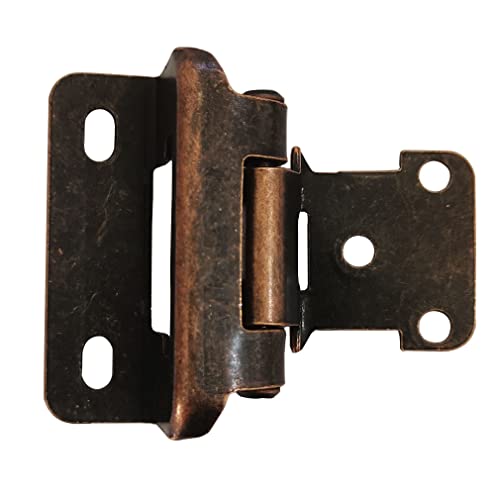 Cabinet Hinge Cabinet Body Spring Hinge Cabinet Door Hinge Part Warped 1/2 inch Embedded self Closing Hinge 4 Pack Oil Rubbed Bronze