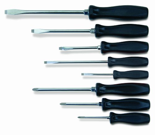 Williams 8-Piece Endurogrip Multi-Size Screwdriver Set, Keystone Slots Hex Bolster & Phillips, Comfort Grip Prevents Slippage, Extra Strength Steel Chrome Blades - style: 8 Piece Mixed