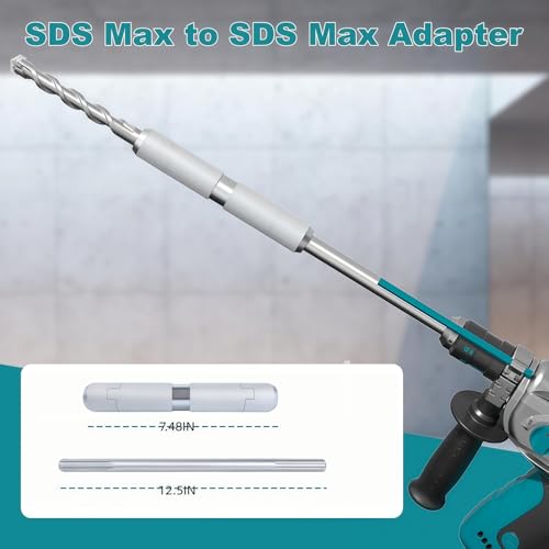 SDS Max Adapter to SDS Max Extension Shaft, 17.5" - size: 17.5"