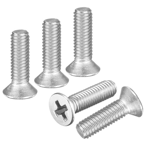 DTGN #2-56x3/8 Phillips Flat Head Machine Screw 304 Silver 50PCS - color: Silver, size: #2-56x3/8"