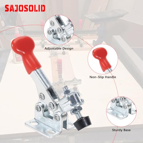 4-Pack 20400 Horizontal Toggle Clamp, 44 lb Holding Capacity - style: 20400,4PK