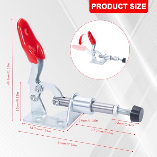 6-Pack 301A Push Pull Toggle Clamp, 99 lb Holding Capacity - style: 301A,6PK