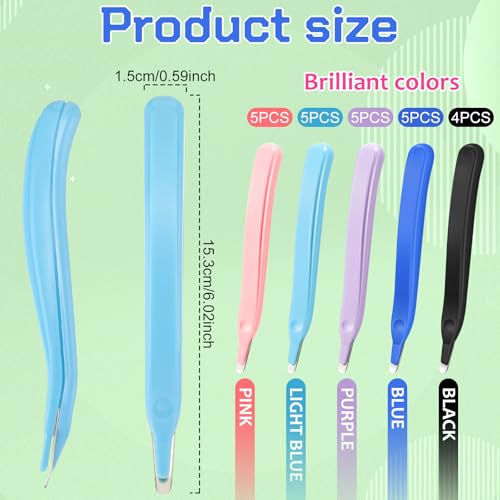 Crtiin 24 Pcs Magnetic Staple Remover Puller Bulk,Macarons Color - color: Macarons Color