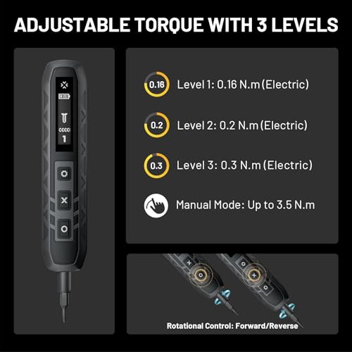 EZARC Electric Screwdriver Set, 181 in 1 Cordless Screwdriver, 3 Torque
