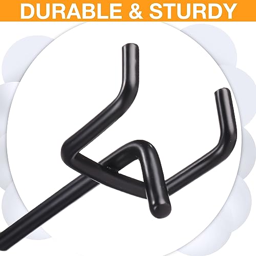 Shimeyao 200 Pcs Peg Board Hooks Stainless Steel Pegs,2.8 Inch,Black - color: Black, size: 2.8 Inch