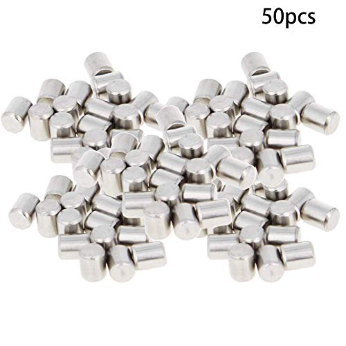 50Pcs M4 x 5mm (Approx 5/32" x 3/16") 304 Stainless Steel Dowel Pins - size: M4 x 5mm