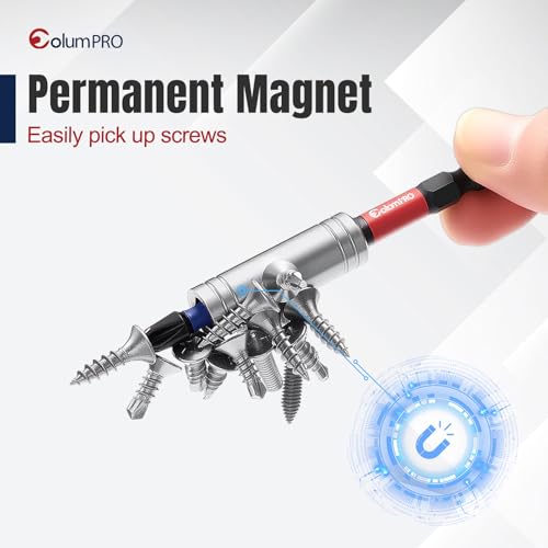 5PCS 1/4" Strong Magnetic Impact Bit Holder, Black Series, Upgraded Magnetic Drill Bit Extension for Impact Driver, Cordless Drill, 1/4" Hex Shank Premium S2 Steel - size: 5PCS