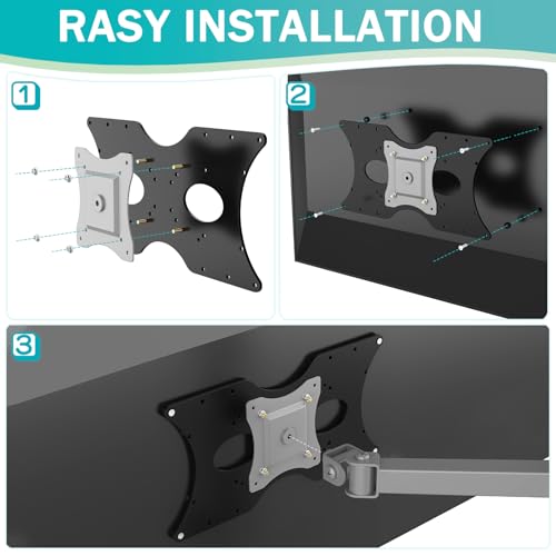Black VESA TV Mount Adapter Plate Bracket