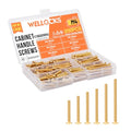 WELLOCKS M4 Cabinet Pull Screws, Gold 25 to 50mm 200 PCS - color: Gold, size: 200PCS