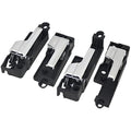 TQPONLY Front/Rear Interior Door Handle Left & Right Side (4 Pcs) Compatible with 2006-2012 Ford Fusion,2007-2012 Lincoin MKZ,2006 Lincoin Zephyr,2006-2012 Mercury Milan - color: Front/Rear LH&RH