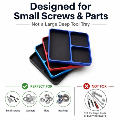 Magnetic Tool Tray for RC Car Drone Electronics Repair Small Parts - color: Dark Blue