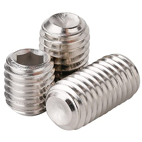 747Pcs M2/M2.5/M3/M4/M5/M6/M8 Metric Hex Socket Head Cup Point Set Screws, Allen Head Grub Screws, Internal Hex Drive Headless Set Screws Assortment Kit with 7Pcs Hex Keys, 304 Stainless Steel - color: Silver:747pcs Metric M2-M8 Cup Point Set Screw