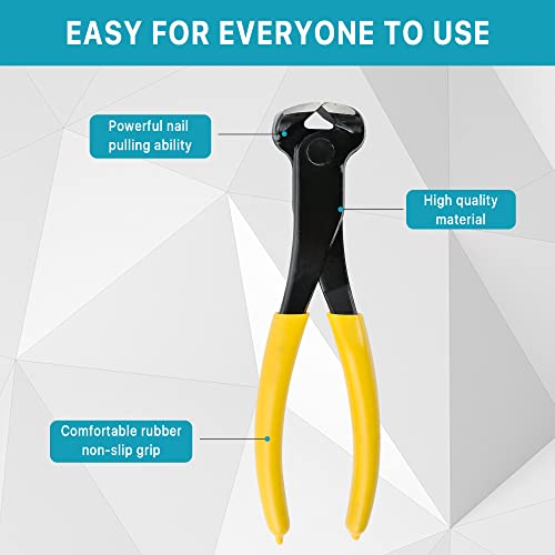 8 Pcs Upholstery and Construction Staple Remover, Tack and Nail Puller for Easily Removing All Kinds Staples, Carpet Remover for Furniture Floor Photo Frame Carton