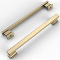 Amerdeco 10 Pack Brushed Brass Cabinet Pulls 7.5"/192MM Hole Center Hole Centers Kitchen Cabinet Handles Cabinet Hardware Kitchen Handles for Cabinets Cupboard Handles Drawer Pulls ZH00013 - color: Brushed Brass, size: 7.5" hole center