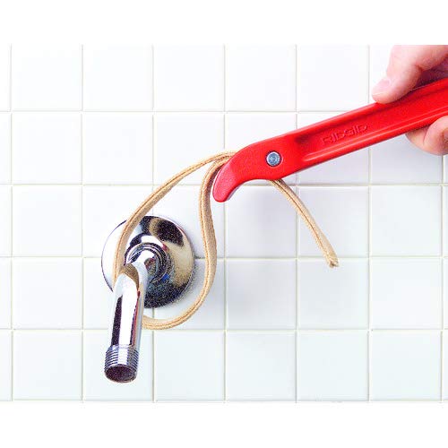 RIDGID 31360 Model 5 Adjustable Nylon Strap Wrench for up to 5" Polished Pipe, Ergonomic Pipe Wrench with Adjustable Nylon Strap and Long Handle