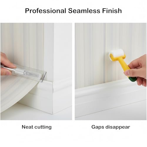 Wallpaper Smoothing Tools,Wallpaper Tool Kit with Squeegee Smoother,Seam Roller，Detail Scraper,Brush for Vinyl Application,Peel and Stick Hanging,Wall Tile,Contact Paper