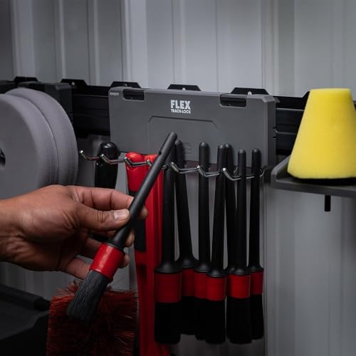 FLEX TRACK-LOCK Wall Mount Storage System 7-Straight Hook Rack - FS1517 - style: 7-Straight Hook Rack