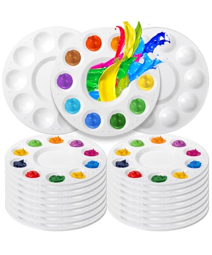 Mr. Pen- Round Paint Tray Palettes, 16 Pack - size: 16 Pack
