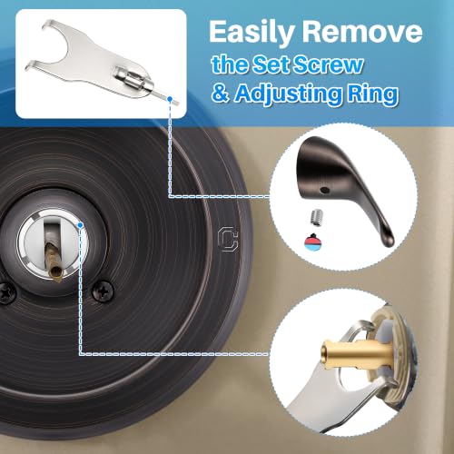 Shower Trim Kit Compatible with Delta RP54870, Lever, Oil Rubbed Bronze - color: Oil Rubbed Bronze