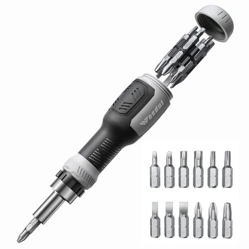 Wesdut 13in1 Multi Ratchet Screwdriver Set Tool All in One, [Built to Last]